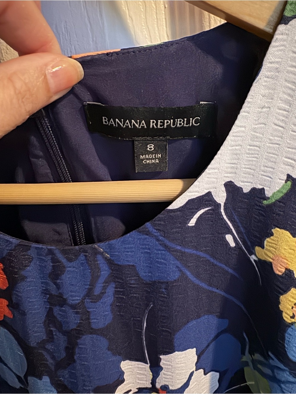 Banana Republic Blue Floral maxi dress - Picture 2 of 3